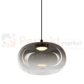 Lampa wisząca VASO 1 SMOKED ML1397 4W 3000K dymione szkło czarna perfektmarket (4).webp