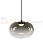 Lampa wisząca VASO 1 SMOKED ML1397 4W 3000K dymione szkło czarna perfektmarket (4).webp