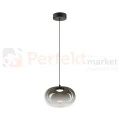 Lampa wisząca VASO 1 SMOKED ML1397 4W 3000K dymione szkło czarna perfektmarket.webp