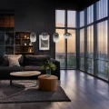 Lampa wisząca VASO SMOKED ML1407 15W 3000K dymione szkło czarna  perfektmarket (3).webp