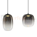 Lampa wisząca VASO SMOKED ML1407 15W 3000K dymione szkło czarna  perfektmarket (4).webp