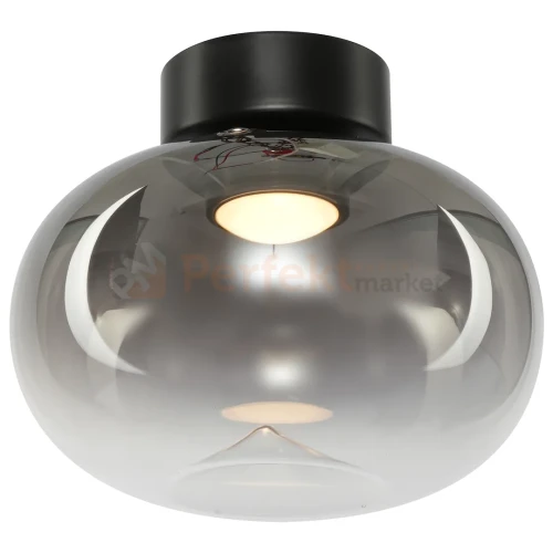 Lampa sufitowa VASO SMOKED ML1409 4W 3000K dymione szkło czarna perfektmarket (2).webp