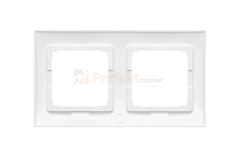 DRK2/11 Ramka 2- krotna do puszek karton-gips, biały, perfektmarket (1)