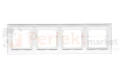DRK4/11 Ramka 4- krotna do puszek karton-gips, biały, perfektmarket (2)