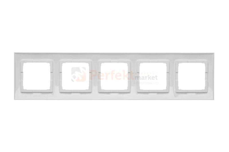 DRK5/11 Ramka 5- krotna do puszek karton-gips, biały, perfektmarket (0)