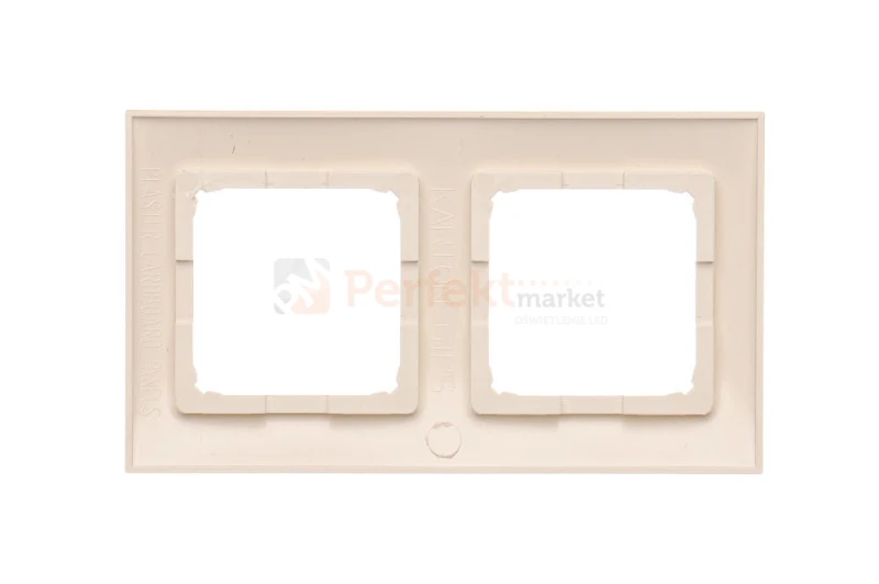 DRK2/41 Ramka 2- krotna do puszek karton-gips, kremowy, perfektmarket (0)