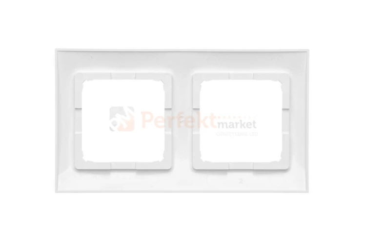 DR2/AB11 Ramka 2- krotna, antybakteryjny biały, perfektmarket (2)