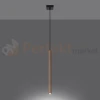Lampa wisząca nowoczesna Sollux Pastelo 1 1xG9 SL.1266 IP20 - naturalne drewno 05