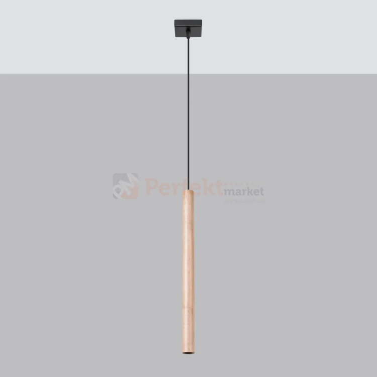 Lampa wisząca nowoczesna Sollux Pastelo 1 1xG9 SL.1266 IP20 - naturalne drewno 08