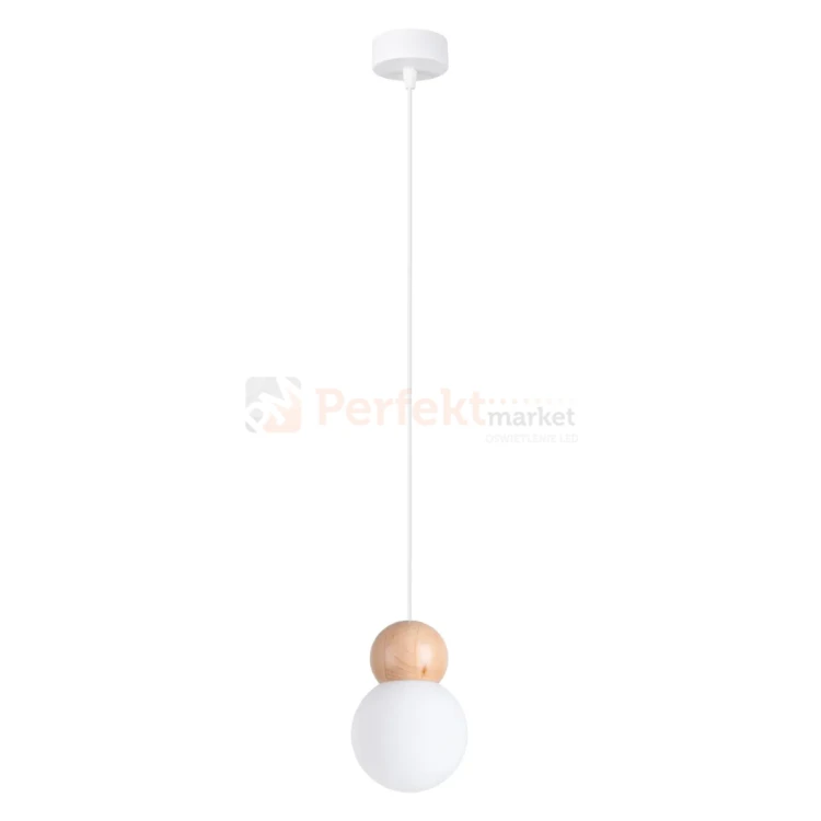 Lampa wisząca PEKKA 1 naturalne drewno Sollux SL.1390 perfektmarket.webp