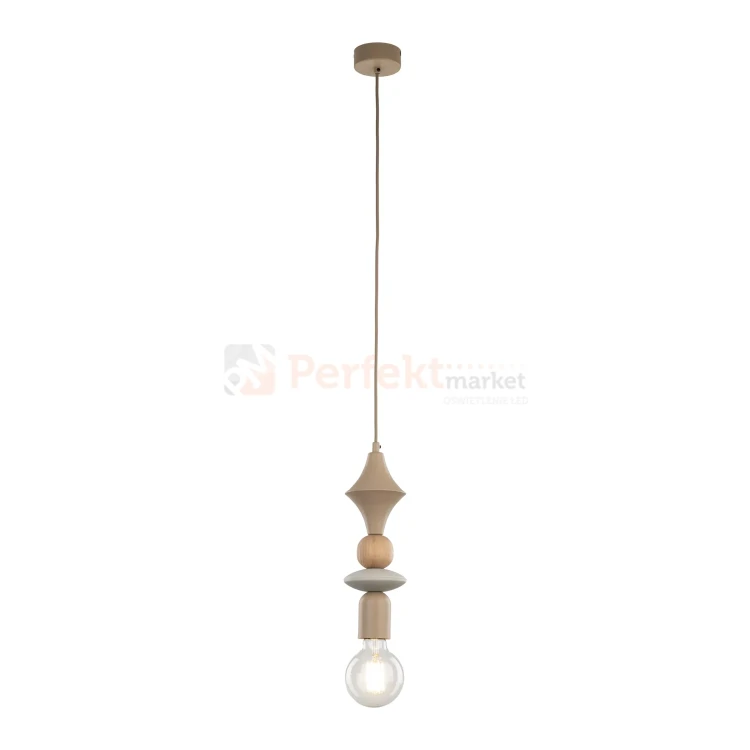 Lampa wisząca TOWER SABIA WOOD 1XE27 perfektmarket (4).webp