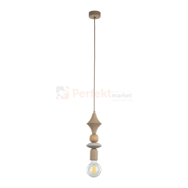 Lampa wisząca TOWER SABIA WOOD 1XE27 perfektmarket (5).webp