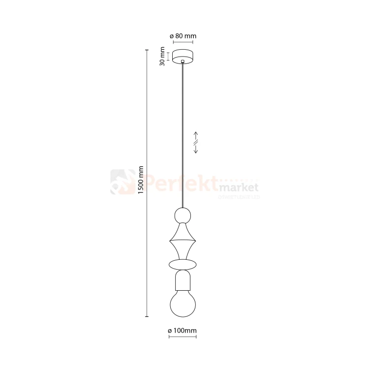 Lampa wisząca TOWER BLACK 1XE27 perfektmarket (1).webp