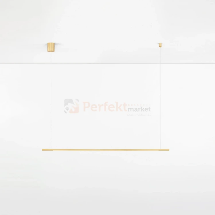 Złota lampa wisząca liniowa tuba MONTERZO LE45452 120cm 20W CCT 1 perfektmarket.webp