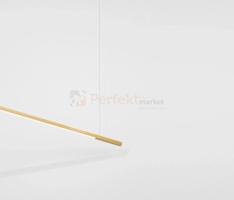 Złota lampa wisząca liniowa tuba MONTERZO LE45452 120cm 20W CCT 3 perfektmarket.webp