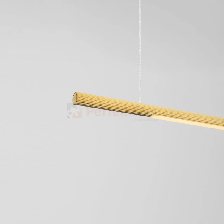 Złota lampa wisząca liniowa tuba MONTERZO LE45452 120cm 20W CCT perfektmarket.webp