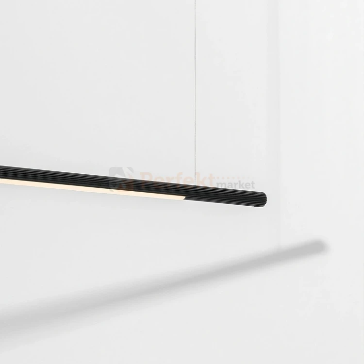 Czarna lampa wisząca liniowa tuba MONTERZO LE45454 120cm 20W CCT perfektmarket 4.webp