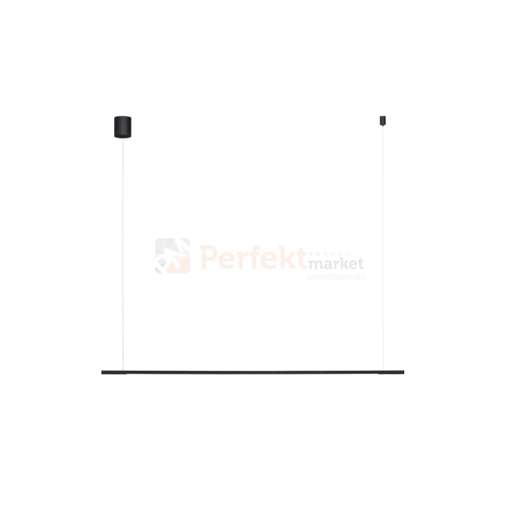 Czarna lampa wisząca liniowa tuba MONTERZO LE45454 120cm 20W CCT perfektmarket 2.webp