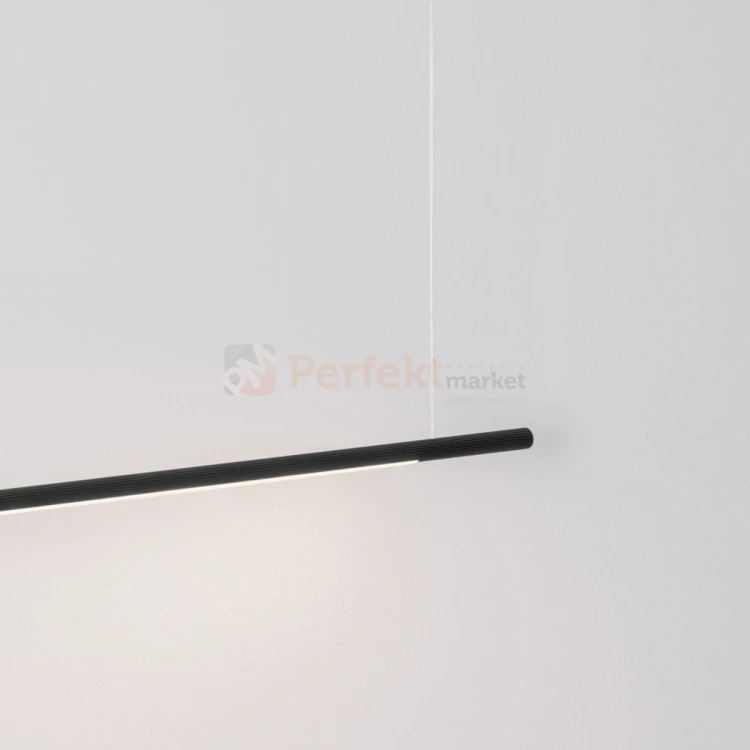 Czarna lampa wisząca liniowa tuba MONTERZO LE45454 120cm 20W CCT perfektmarket 1.webp