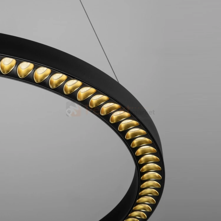 Czarna lampa wisząca ring okrągła ściemnialna Tarvana LE45408 Luces Exclusivas 2 perfektmarket.webp
