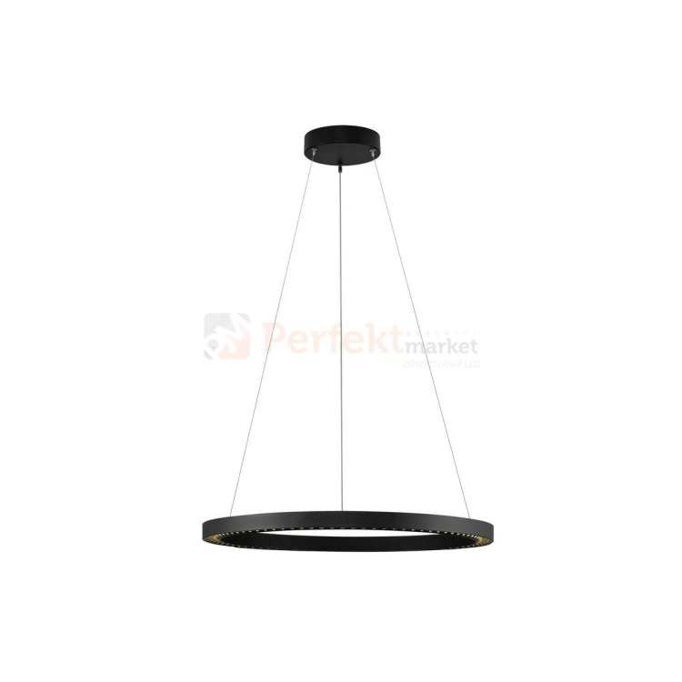 Czarna lampa wisząca ring okrągła ściemnialna Tarvana LE45408 Luces Exclusivas 3 perfektmarket.webp