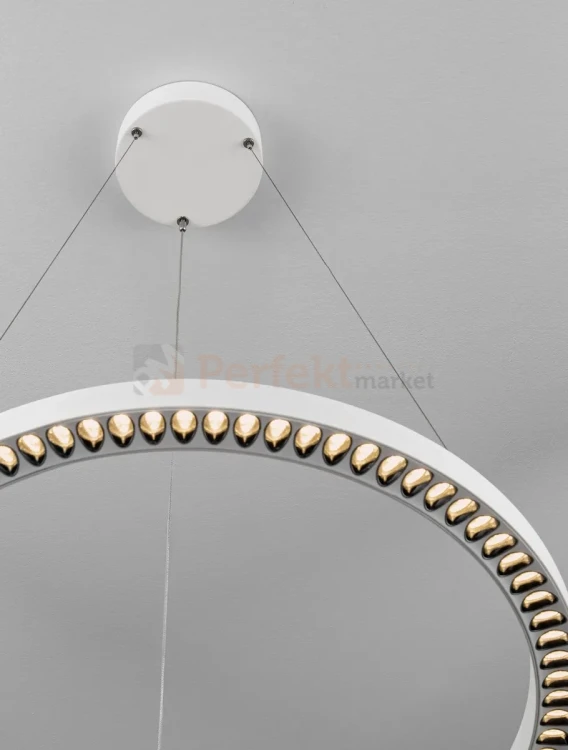 Biała lampa wisząca ring okrągła ściemnialna Tarvana LE45409 Luces Exclusivas perfektmarket (3).webp
