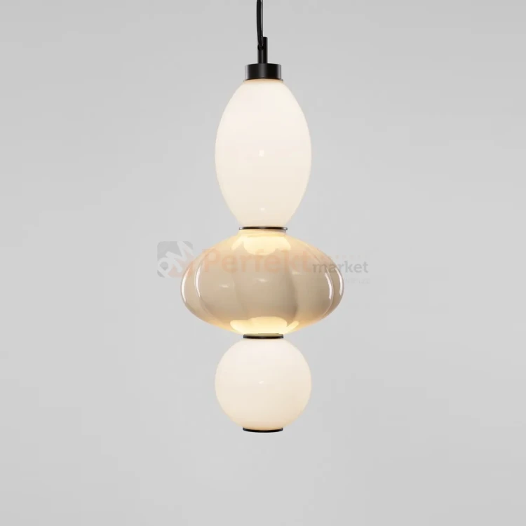 Lampa wisząca LED CASURNO retro szkło biało beżowa Luces Exclusivas LE45221 perfektmarket (2).webp