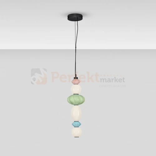 Lampa wisząca LED CASURNO retro szkło multikolor Luces Exclusivas LE45222 perfektmarket (6).webp