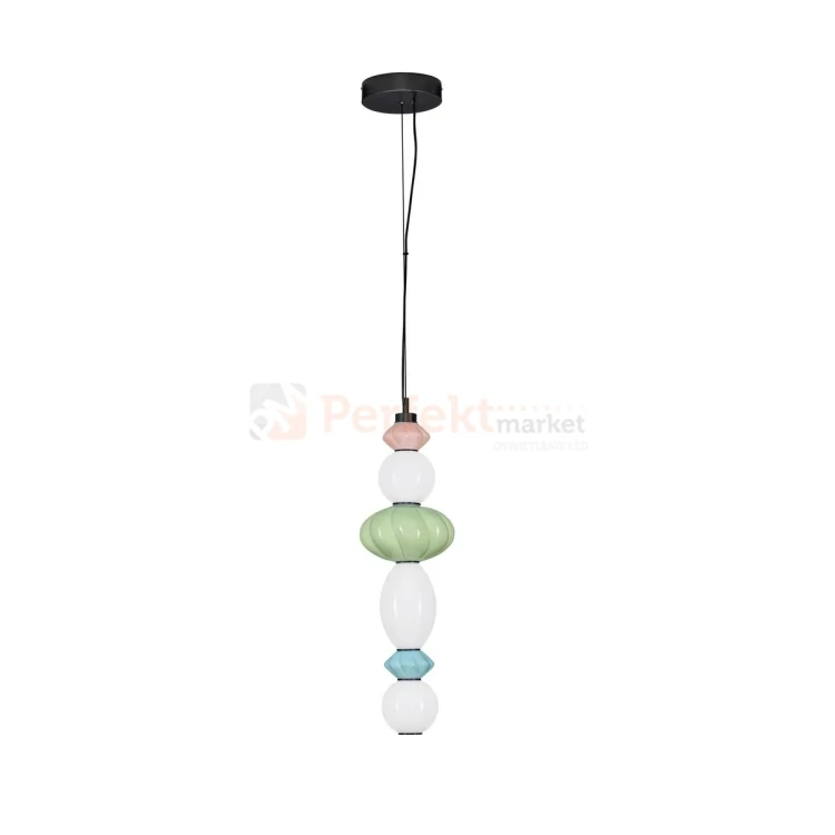 Lampa wisząca LED CASURNO retro szkło multikolor Luces Exclusivas LE45222 perfektmarket.webp