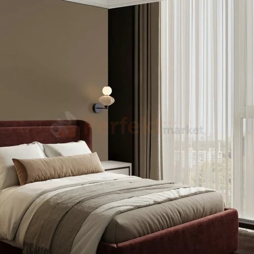 Kinkiet LED LED CASURNO retro szkło biało beżowy Luces Exclusivas LE45227 perfektmarket (4).webp