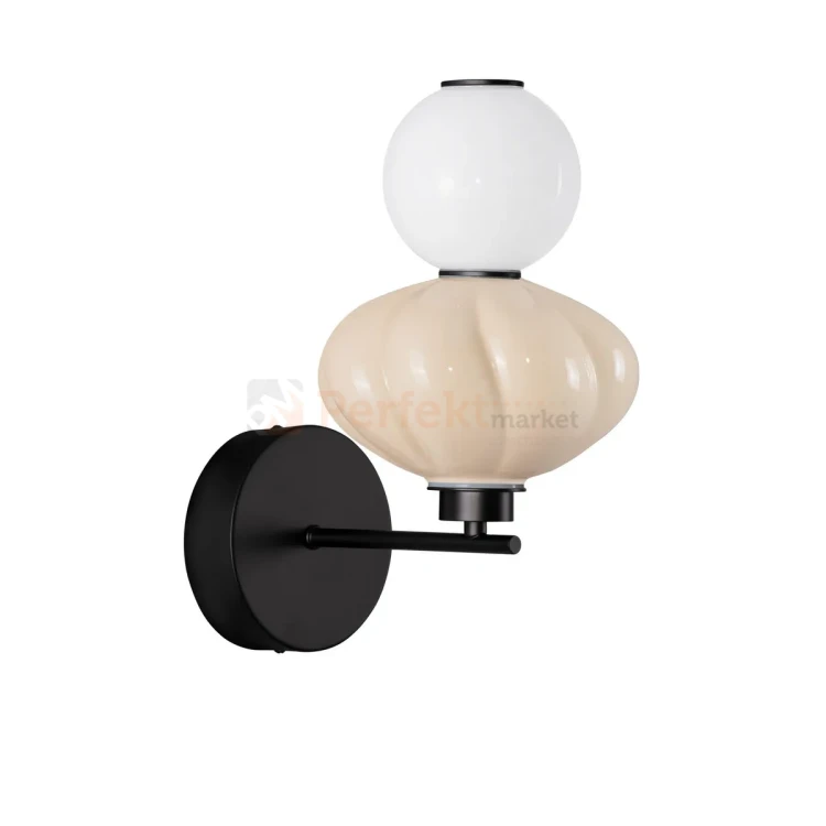Kinkiet LED LED CASURNO retro szkło biało beżowy Luces Exclusivas LE45227 perfektmarket (2).webp