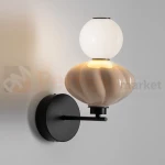 Kinkiet LED LED CASURNO retro szkło biało beżowy Luces Exclusivas LE45227 perfektmarket (6).webp