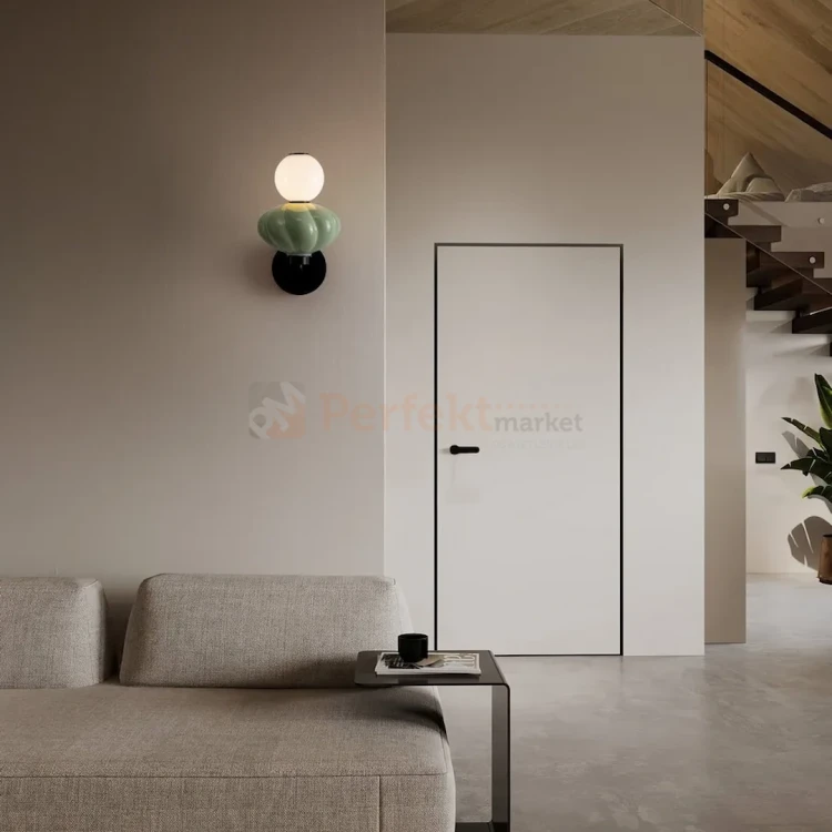 Kinkiet LED LED CASURNO retro szkło biało zielona Luces Exclusivas LE45226 perfektmarket (4).webp