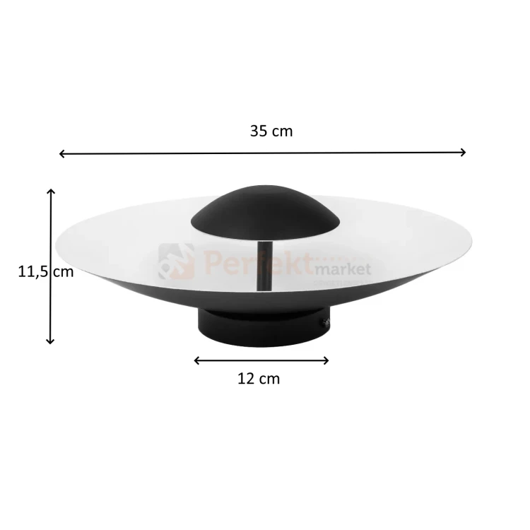 Kinkiet lampa ścienna TARLOK 350 czarna 12W LED perfektmarket (3).webp