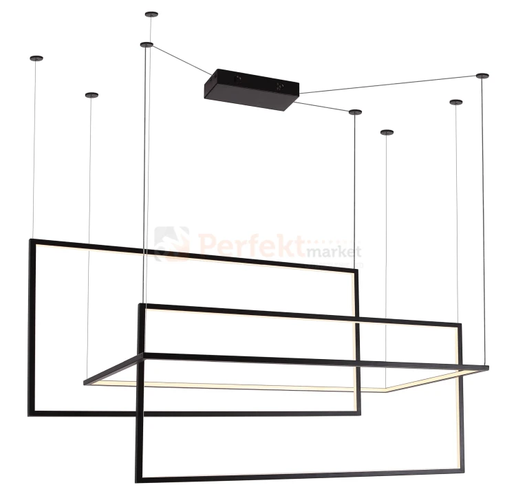 MAXLIGHT P0271D LAMPA WISZĄCA GEOMETRIC CZARNA ŚCIEMNIALNA