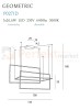 MAXLIGHT P0271D LAMPA WISZĄCA GEOMETRIC CZARNA ŚCIEMNIALNA