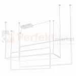 lampa wisząca led ściemnialna GEOMETRIC MAXLIGHT biała perfektmarket.webp
