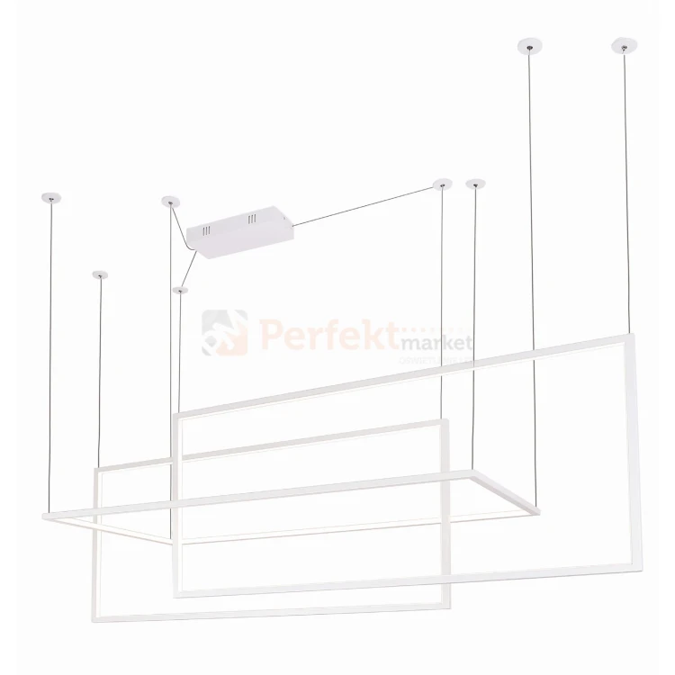 lampa wisząca led ściemnialna GEOMETRIC MAXLIGHT biała perfektmarket.webp