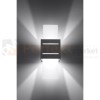 lampa_ścienna kinkiet szara g9 nowoczesna minimalizm design lampa kwadratowa plafon LED loreto szary perfektmarket SL.0202