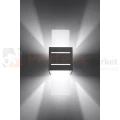 lampa_ścienna kinkiet szara g9 nowoczesna minimalizm design lampa kwadratowa plafon LED loreto szary perfektmarket SL.0202