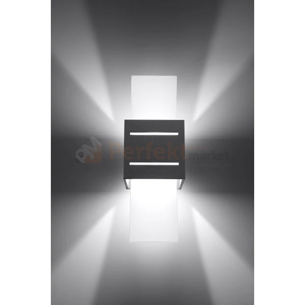 lampa_ścienna kinkiet szara g9 nowoczesna minimalizm design lampa kwadratowa plafon LED loreto szary perfektmarket SL.0202