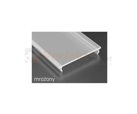 Klosze do profili LED Basic Solis Inso Iledo wide szeroki klosz mrożony