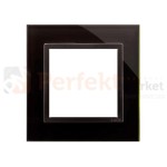 Simon 54 nature ramka pojedyncza szkło zastygła lawa czarna DRN1/73 perfektmarket