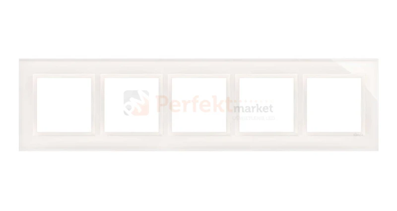 Simon 54 Premium ramka 5-krotna szkło BIAŁA PERŁA DRN5/70 perfektmarket