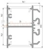 Profil aluminiowy LED Dopio oświetlenie_LED oswetlenie_biurowe biuro wymiary rozmiar perfektmarket.jpg