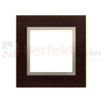 Simon 54 nature ramka pojedyncza metal metalowa złote wenge DRN1/85perfektmarket