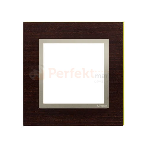 Simon 54 nature ramka pojedyncza metal metalowa złote wenge DRN1/85perfektmarket