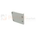 Zaślepka do profili Unico led aluminiowa z otworem typ schodowe biała lewa pełna oświetlenie_led perfektmarket.jpg
