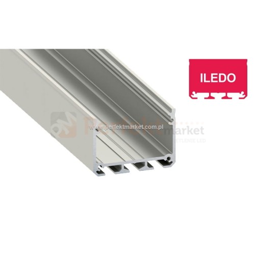 rofil aluminiowydo taśm LED lamp Iledo srebrny 1 mb LUMINES-ILEDO1-S perfektmarket sklep
