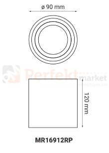 oprawa_halogenowa oprawa_ruchoma okrągła czarna lampa wisząca oświetlenie_led oprawa_led oświetlenie żarówki_led GU10 lampy_wiszące halogeny_led oprawy_do_łazienki lampa_led crosti sasari RO MR16912RP wymiary perfektmarket
